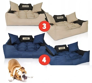 Handmade Hundebett Hundekissen Tierbett Katzenbett Hundekorb Schlafplatz Farbwahl alle Groessen mit Bild 3
