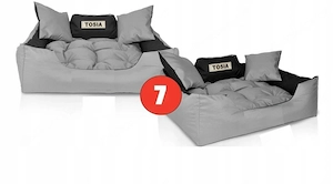 Handmade Hundebett Hundekissen Tierbett Katzenbett Hundekorb Schlafplatz Farbwahl alle Groessen mit Bild 5