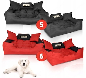 Handmade Hundebett Hundekissen Tierbett Katzenbett Hundekorb Schlafplatz Farbwahl alle Groessen mit Bild 4
