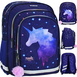Artikel: School bag backpack knapsack school bag unicorn Hochwertiger Artikel aus unserem Online-Sho