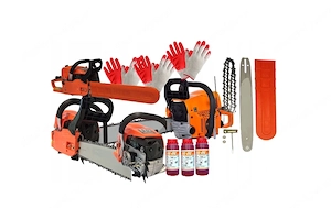 Artikel: 3x petrol chainsaw chainsaw in XXXL complete SET Hochwertiger Artikel aus unserem Online-Sh