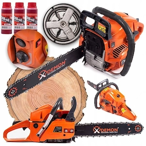 Artikel: Petrol chainsaw chainsaw 3HP 55ccm sword chain 40cm cutting length in an XXL starter set Ho