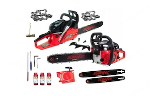 Artikel: Forestry petrol chainsaw chainsaw in an XXXL starter set Hochwertiger Artikel aus unserem O