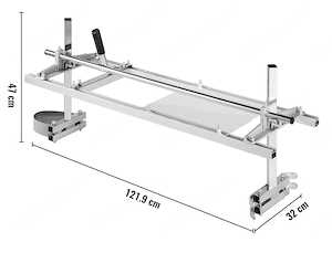 Artikel: Profi Mobiles Saegewerk Motorsaege Kettensaege 121 cm Aluminium Stahl Saegewerk 48 Zoll Ket Bild 6