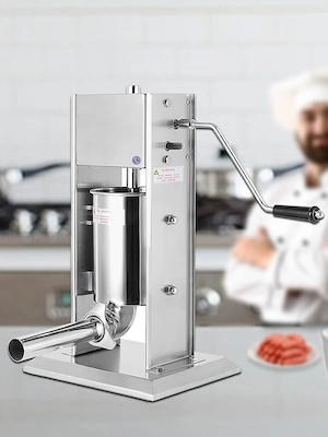 Wurstf ller Dieser Wurstf ller ist aus Edelstahl und kann auf schnelle oder langsame Geschwindigkeit