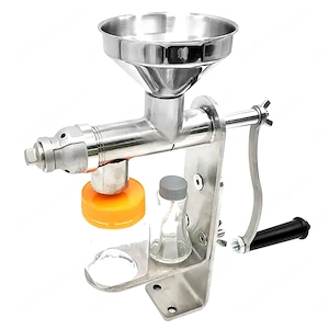 Manuelle OElpresse Maschine Edelstahl mit Trichter Handkurbel Nuss Samenoel Pressmaschine Bild 6