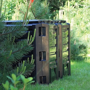 Artikel: Garten Komposter 800L Modul Thermo Komposter Kunststoff Komposter Schwarz Hochwertiger Arti Bild 3