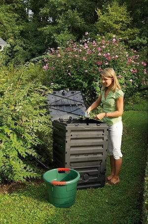 Artikel: Garten Komposter 450l Modul Thermo Komposter Kunststoff Komposter Schwarz Hochwertiger Arti Bild 5