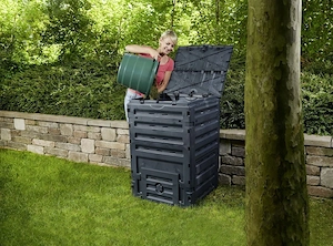Artikel: Garten Komposter 450l Modul Thermo Komposter Kunststoff Komposter Schwarz Hochwertiger Arti Bild 6