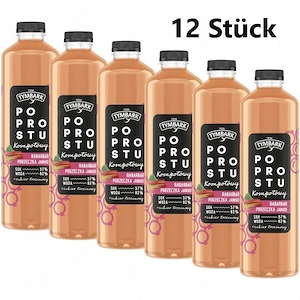 Artikel: 12 x 1.25l Tymbark Simply Rhubarb Currant - rhubarb drink Hochwertiger Artikel aus unserem 
