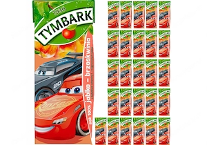 27 x Tymbark Saft 100 Apfel Pfirsich fuer Kinder 27x200ml