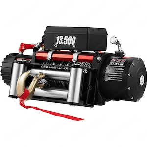 Elektrische Seilwinde 6 1t Winde 28m Motorwinde Funkfernbedienung mit Zubehoer Set Bild 3