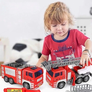 Artikel: Children's fire brigade fire engine toy toy car XXL set Hochwertiger Artikel aus unserem On Bild 4
