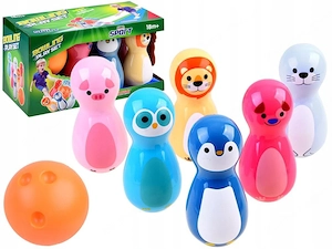 Artikel: Children's Colorful Bowling Skittles Set Animal Rattles Toy Hochwertiger Artikel aus unsere