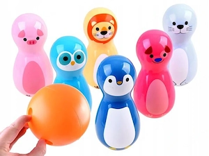 Artikel: Children's Colorful Bowling Skittles Set Animal Rattles Toy Hochwertiger Artikel aus unsere Bild 3
