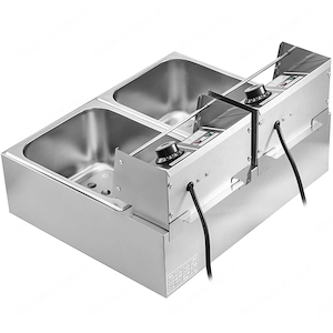 Artikel: Fritteuse Imbiss Twin Elektro Fritteuse 2x6l 5000W 220V Restaurant Foodtruck Bistro Hochwer Bild 4