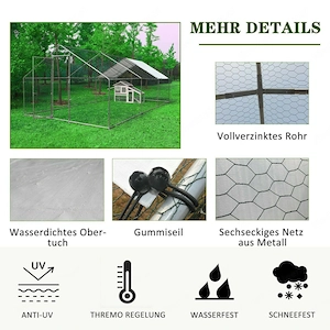 Artikel: Chicken cage cage small animal coop chicken chicken coop chicken house outdoor enclosure sm Bild 6