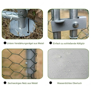 Artikel: Chicken cage cage small animal coop chicken chicken coop chicken house outdoor enclosure sm Bild 5