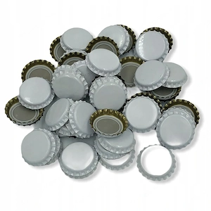 Artikel: Kronkorken Bier Deckel Wein 26mm stark WEISS 50 Stueck Hochwertiger Artikel aus unserem Onl