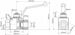 Hydrospeicher 0 5L mit Ventil HYDRAULISCHER STOssDAEMPFER Landmaschinen Baumaschinen Bild 4