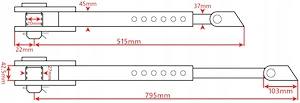 Artikel: KPL TWO SIDE STABILIZERS C360 3P ZETOR Ursus Hochwertiger Artikel aus unserem Online-Shop Bild 4
