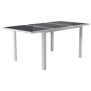 Artikel: Gartentisch Aluminium silber ausziehbar Hochwertiger Artikel aus unserem Online-Shop Bild 3