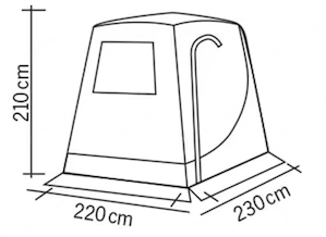 Heckzelt für Camping Bus - VW  Ford usw. guter Zustand  Bild 3