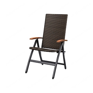Artikel: Garden chair folding chair set of 2 adjustable brown Hochwertiger Artikel aus unserem Onlin Bild 4