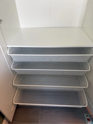 IKEA pax Netzdrahtkorp 5x inkl. Schienen Bild 3