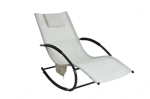 Sonnenliege Relaxliege Gartenliege Liegestuhl Schaukelliege Swing mit Tasche Farbwahl Bild 3