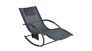 Sonnenliege Relaxliege Gartenliege Liegestuhl Schaukelliege Swing mit Tasche Farbwahl Bild 2