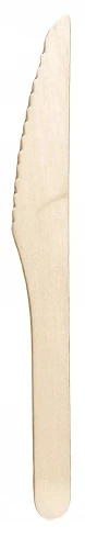 Artikel: WOOD GASTRO ECO DISPOSABLE KNIVES Knives 100 PCS Gastro Restaurant Catering Snack Bar Hochw Bild 3