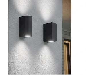 *BESTDEAL* 4x Designer Au enlampe Wandleuchte Anthrazit Schwarz Set Bild 3