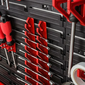 Werkzeug-Wandset, Werkzeughalter mit Lochwand-Aufbewahrungssystem, Werkzeug-Lochwand-Wandregal, Werk Bild 6