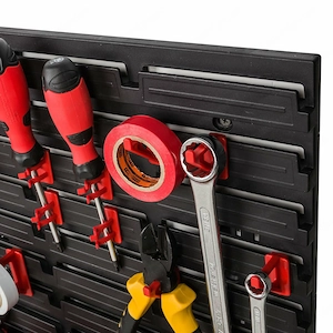 Werkzeug-Wandset, Werkzeughalter mit Lochwand-Aufbewahrungssystem, Werkzeug-Lochwand-Wandregal, Werk Bild 5