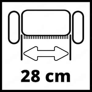 Mitglied der Einhell Power 200 m  Der Einhell Akku-Vertikutierer GC-SC 18 28 Li (1x4,0Ah) bietet kab Bild 4