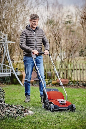 Mitglied der Einhell Power 200 m  Der Einhell Akku-Vertikutierer GC-SC 18 28 Li (1x4,0Ah) bietet kab Bild 3