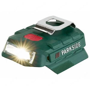 PARKSIDE  LED-Lampen-Akku-Adapter mit USB-Anschluss PAA 20 LI B2
