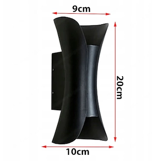6x Designer Au enlampe Wandleuchte Anthrazit Schwarz SET Bild 3