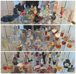 198 Stück Parfum   Parfüm Sammlung Miniaturen Mini Flakons   Flacons inkl. Glasvitrine Bild 4