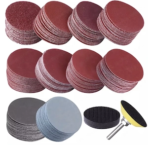 Schleifpapier-Set mit Bohrerhalter und Adapter 203-teilig