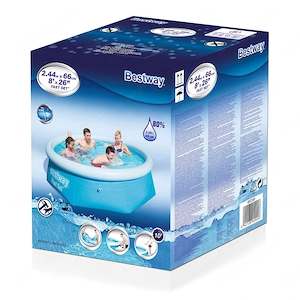 Set Pool Rundschwimmbecken mit Abdeckung 244x66cm Bild 3