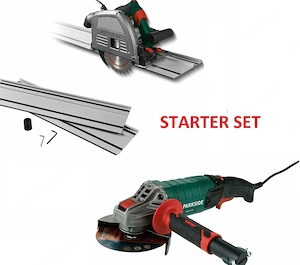Starterset PARKSIDE  Tauchs ge mit Schiene PTSS 1200 & PARKSIDE  Winkelschleifer PWS 125