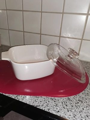 Kasserolle Marke Corning Ware m. Glasdeckel Pyrex Bild 2