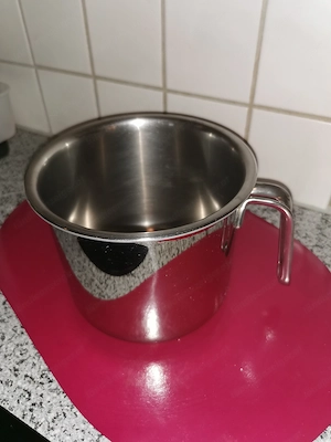 Milchtopf Edelstahl Cristal Spring DM 14 cm ohne Rand, H=12,5 cm