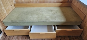 Sofa gepolstert mit Schubladen  Bild 2