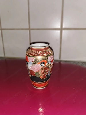 Vase Satsuma japanisch Porzellan H= 8 cm 