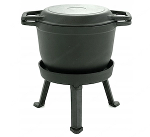 Die Grillpfanne und der Topf k nnen auch zu Hause verwendet werden, das Geschirr ist f r alle Bild 6