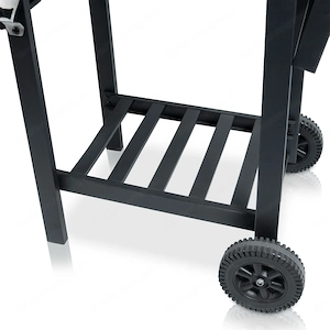 BBQ Holzkohlegrill Grill Smoker Set mit Deckel Hoehenverstellbar 2 Seitenablagen Bild 8