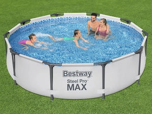 Artikel: BESTWAY Steel Pro Max Frame Pool Set rund 305x76cm mit Filteranlage im XXL Starter Set Hoch Bild 6